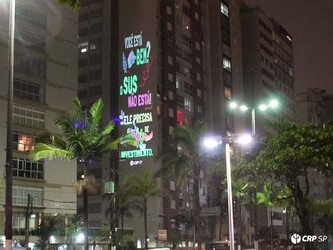 Projeções da Luta Antimanicomial chegam ao litoral Sul de São Paulo, à cidade de Santos