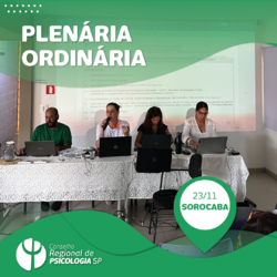 Subsede Sorocaba recebe 2419ª plenária ordinária do CRP SP