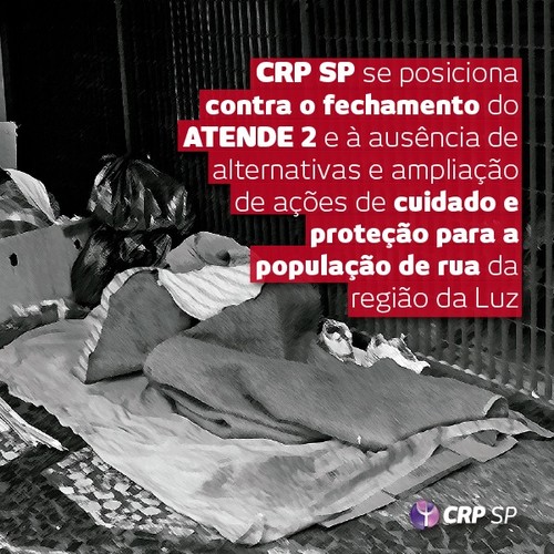CRP SP defende ações de cuidado para população de rua
