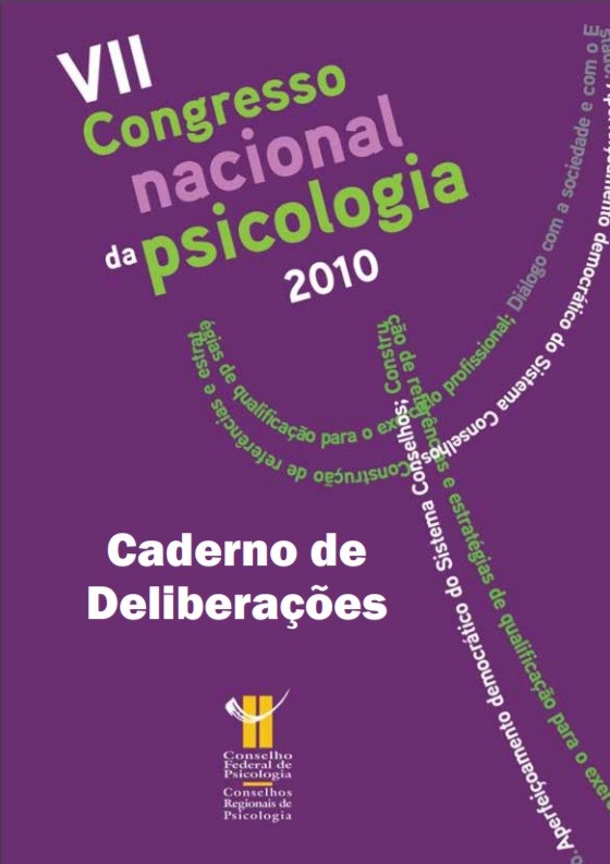 Caderno de Deliberações - VII Congresso Nacional da Psicologia